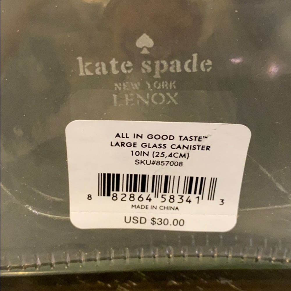 Kate Spade A Little Bit of This Lg Glass Canister - Picture 3 of 4